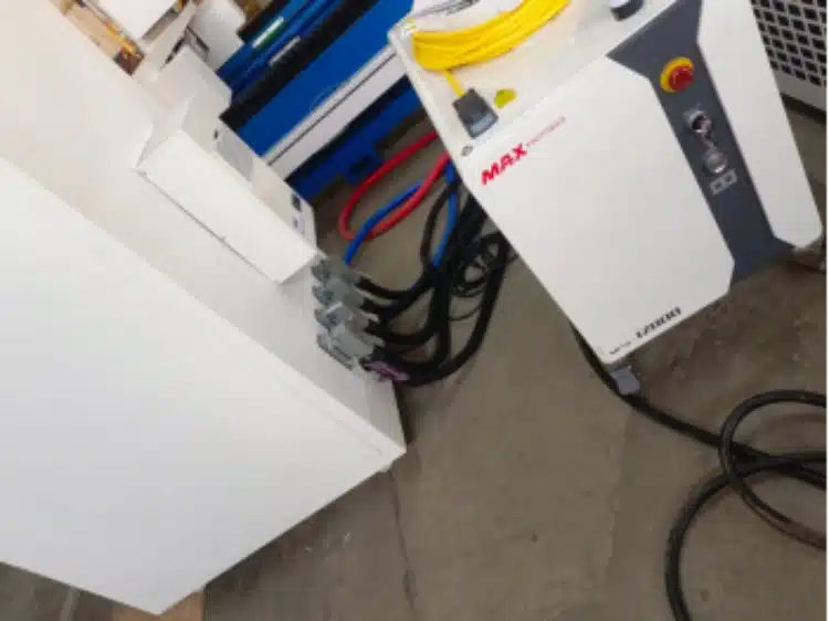 MAX Photonics laser-source component during equipment setup