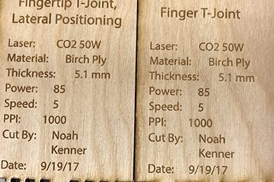CO2 Laser Cutting Sample